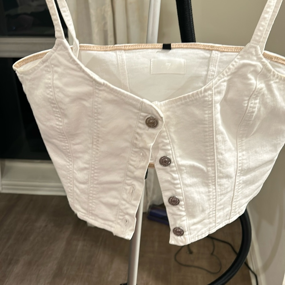 7 For All Mankind Bustier Tank Top